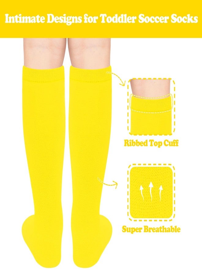 Sarfel Yellow Knee High Sock for Girls Yellow Baseball Socks Youth Softball Socks Youth Soccer Socks Kids Baseball Socks Kids - Image 2